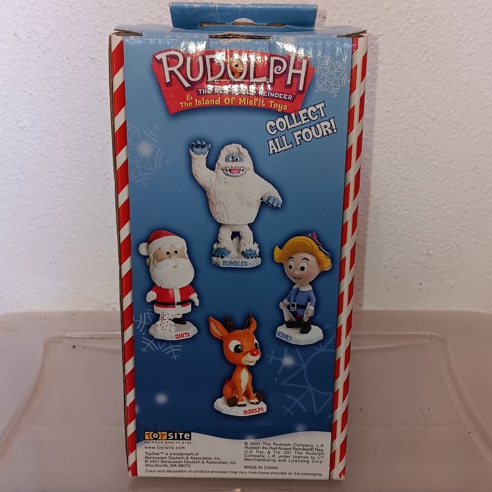 NIB Toysite Rudolph the Red Nosed Reindeer Bobblehead - Picture 2 of 3